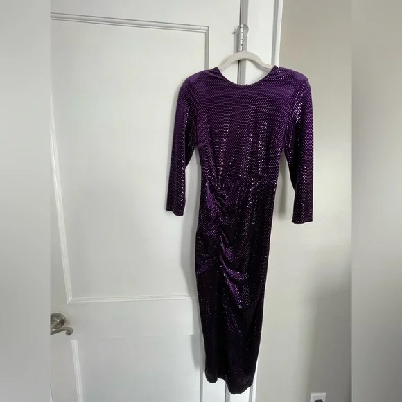 strapless open back dress Glitter Tulle Short Cocktail Dress by Ladivine CD0212 L / Lavender main image 0
